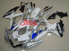 Suzuki GSXR750 (2008-2010) White, Silver & Blue Fairings