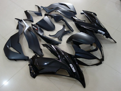 Matte Black, Gloss Black and White Fairing Kit for a 2007 & 2008 Kawasaki Ninja ZX-6R 636 motorcycle