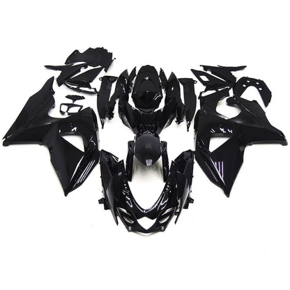 Gloss Black Fairing Kit for a 2009, 2010, 2011, 2012, 2013, 2014, 2015 & 2016 Suzuki GSX-R1000 motorcycle