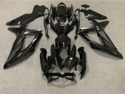 Gloss Black Fairing Kit for a 2008, 2009 & 2010 Suzuki GSX-R750 motorcycle