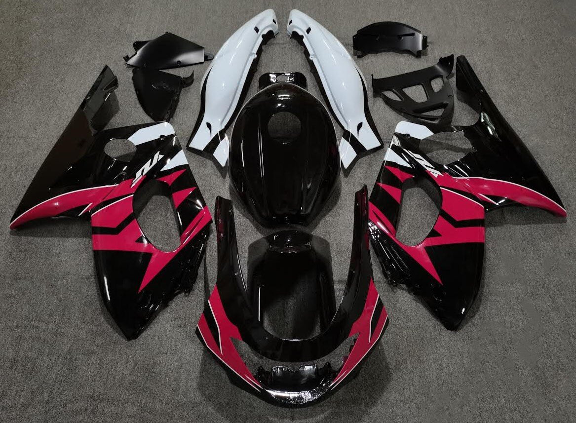 Black, Red and White Fairing Kit for a 1998, 1999, 2000, 2001, 2002, 2003, 2004, 2005, 2006 & 2007 Yamaha YZF600R motorcycle
