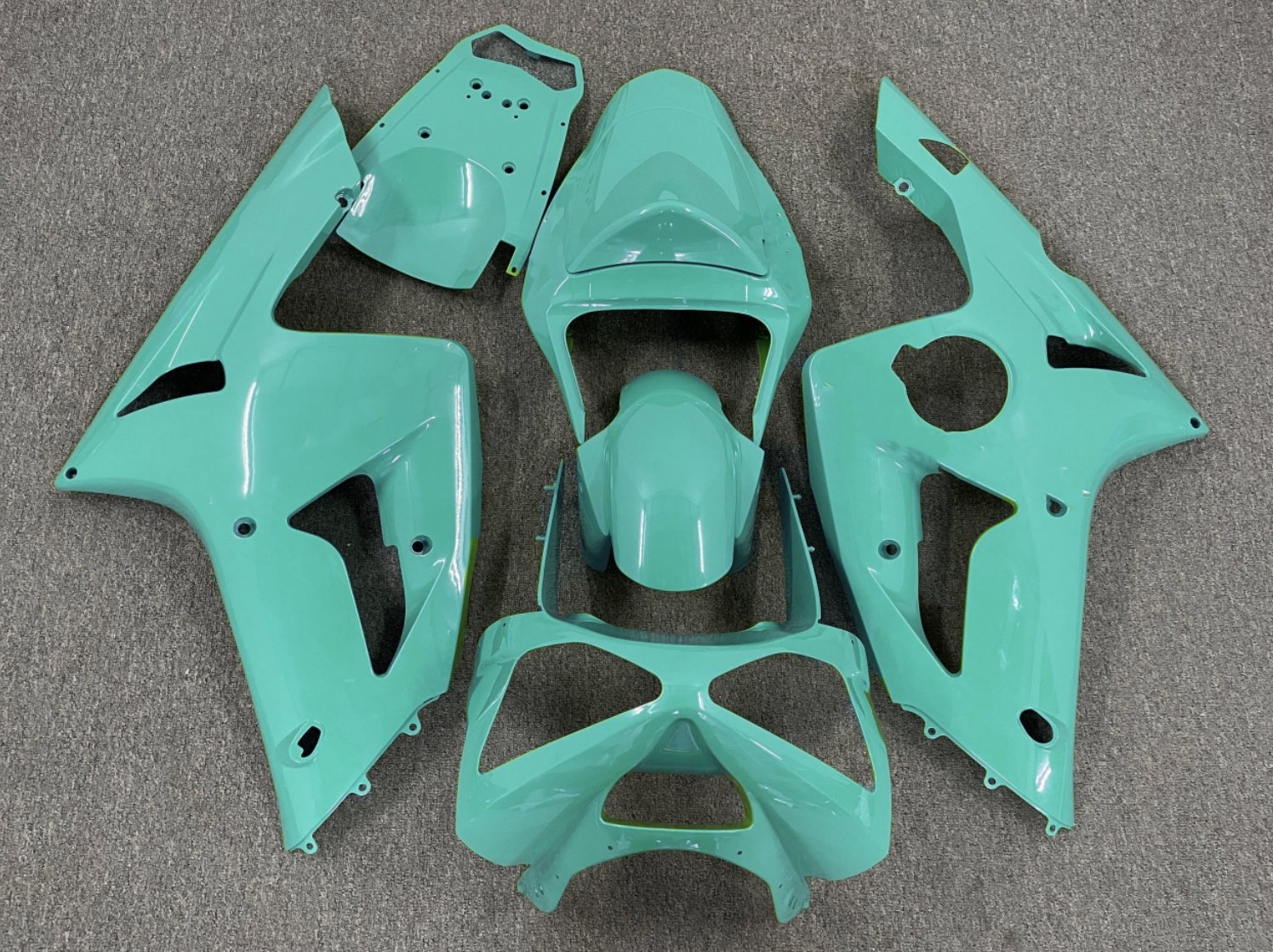 Mint Green Fairing Kit for a 2003 & 2004 Kawasaki ZX-6R 636 motorcycle