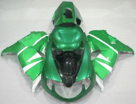 Suzuki TL1000R (1998-2003) Green & White Fairings at KingsMotorcycleFairings.com