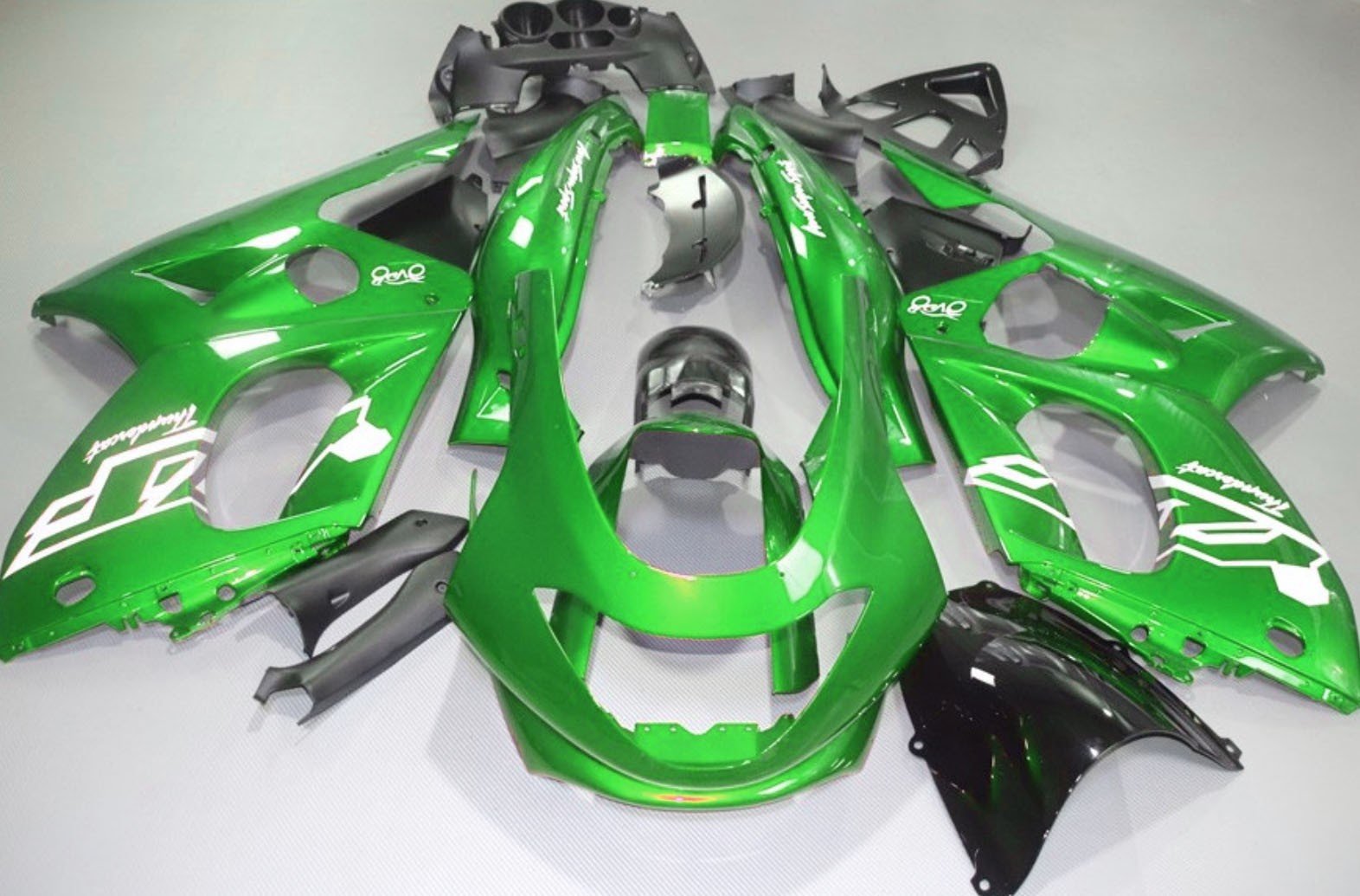 YAMAHA YZF600R (1998-2007) GREEN & WHITE FAIRINGS