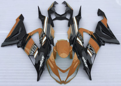 Orange, Black, White and Gray Fairing Kit for a 2013, 2014, 2015, 2016, 2017 & 2018 Kawasaki ZX-6R 636 motorcycle