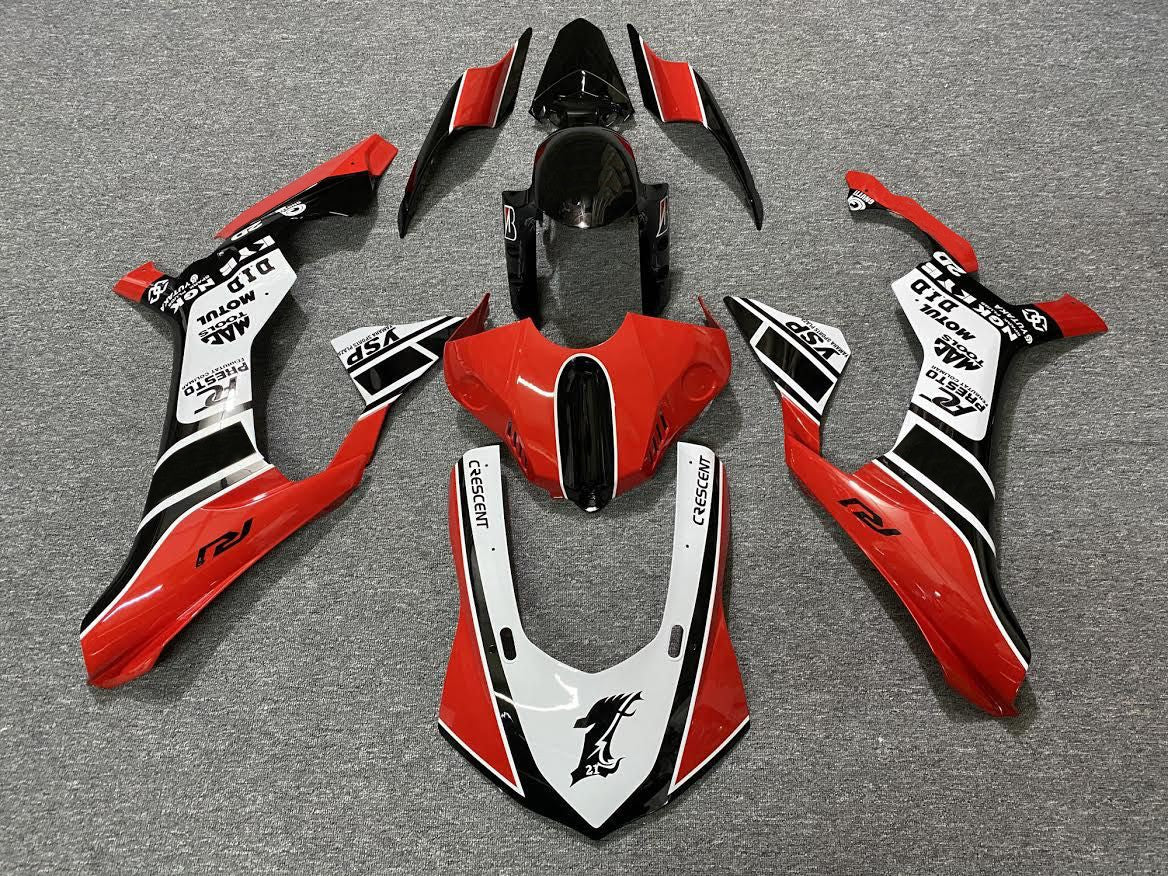 Yamaha YZF-R1 (2015-2019) Red, White & Black Fairings