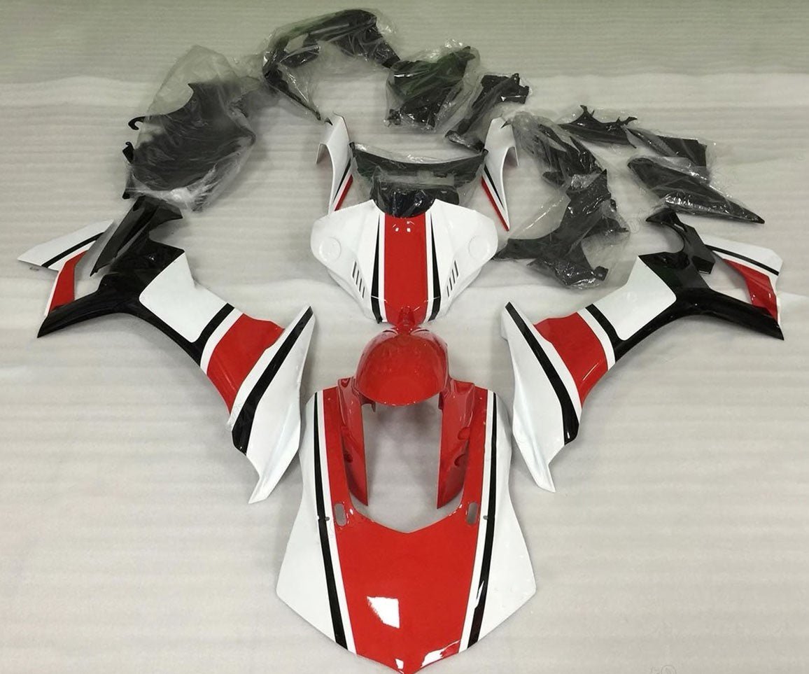Yamaha YZF-R1 (2015-2019) White, Red & Black Fairings