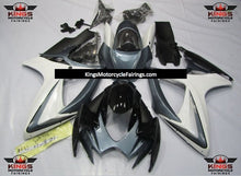 Gray, White and Black Fairing Kit for a 2006 & 2007 Suzuki GSX-R750 motorcycle