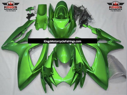 Green Fairing Kit for a 2006 & 2007 Suzuki GSX-R600 motorcycle