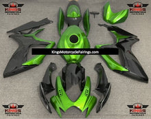 Green and Black Fairing Kit for a 2006 & 2007 Suzuki GSX-R750 motorcycle