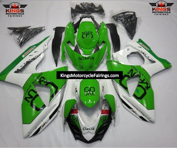 Suzuki GSXR1000 (2009-2016) Green & White Go&Fun Fairings