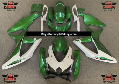 Suzuki GSXR750 (2008-2010) Green & White Fairings