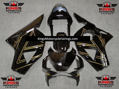 HONDA CBR900RR 954 (2002-2003) Black & Gold Fairings at KingsMotorcycleFairings.com
