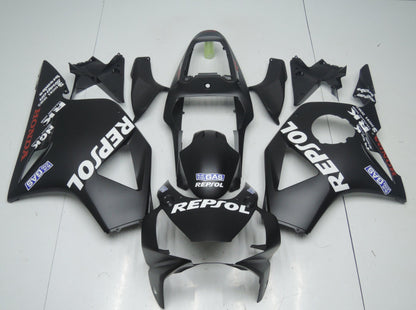 HONDA CBR900RR 954 (2002-2003) Matte Black & White Repsol Fairings at KingsMotorcycleFairings.com