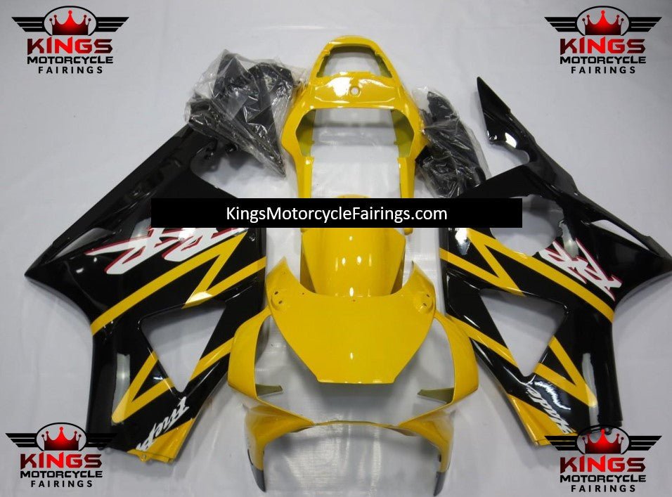 HONDA CBR900RR 954 (2002-2003) Yellow, Black & White Fairings at KingsMotorcycleFairings.com