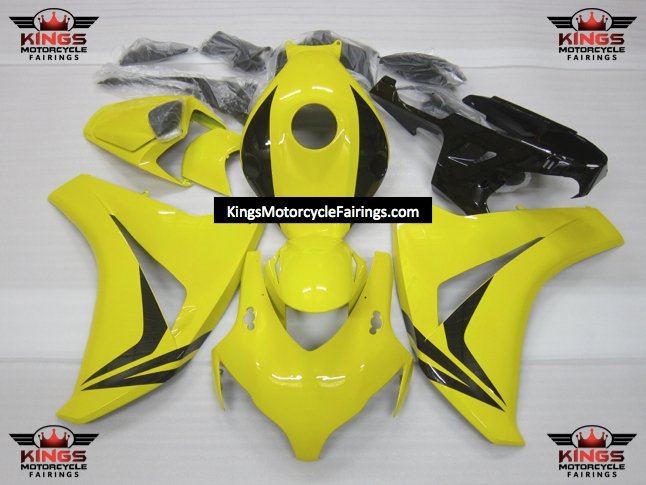 Honda CBR1000RR Fairings (2008-2011) Yellow, Black at KingsMotorcycleFairings.com