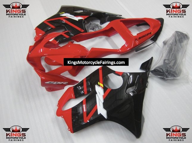 Honda CBR600F4i (2001-2003) Red, Black, White & Yellow Fairings - KingsMotorcycleFairings.com