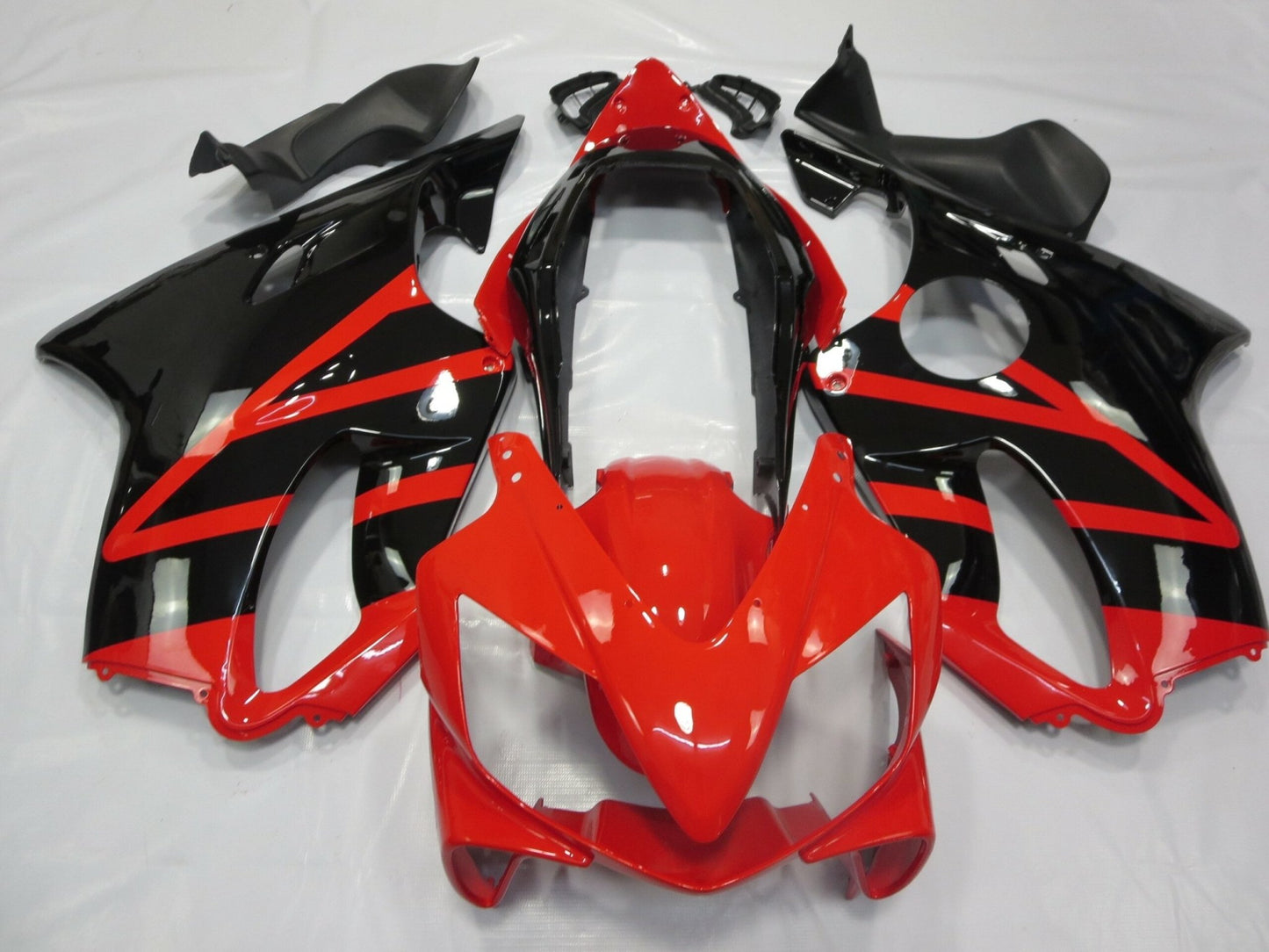 Honda CBR600F4i Fairing Kit (2004-2007) Red, Black, Stripe at KingsMotorcycleFairings.com