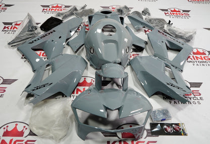 Honda CBR600RR Fairings (2013-2023) Nardo Gray, Black at KingsMotorcycleFairings.com