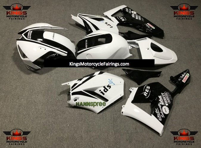 Honda CBR600RR Fairing Kit (2013-2023) White, Black HANNspree at KingsMotorcycleFairings.com
