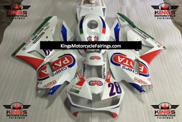 Honda CBR600RR Fairing Kit (2013-2023) White, Red, Blue, Green PATA 28 at KingsMotorcycleFairings.com