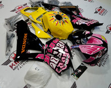 Honda CBR600RR Fairing Set (2013-2023) Light Pink, Black, Yellow Rossi at KingsMotorcycleFairings.com