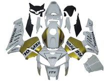 Honda CBR600RR Fairings (2005-2006) White, Gold Repsol at KingsMotorcycleFairings.com