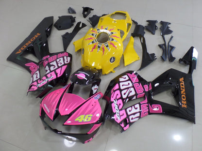 Honda CBR600RR Fairings (2013-2023) Pink, Black, Yellow Rossi at KingsMotorcycleFairings.com