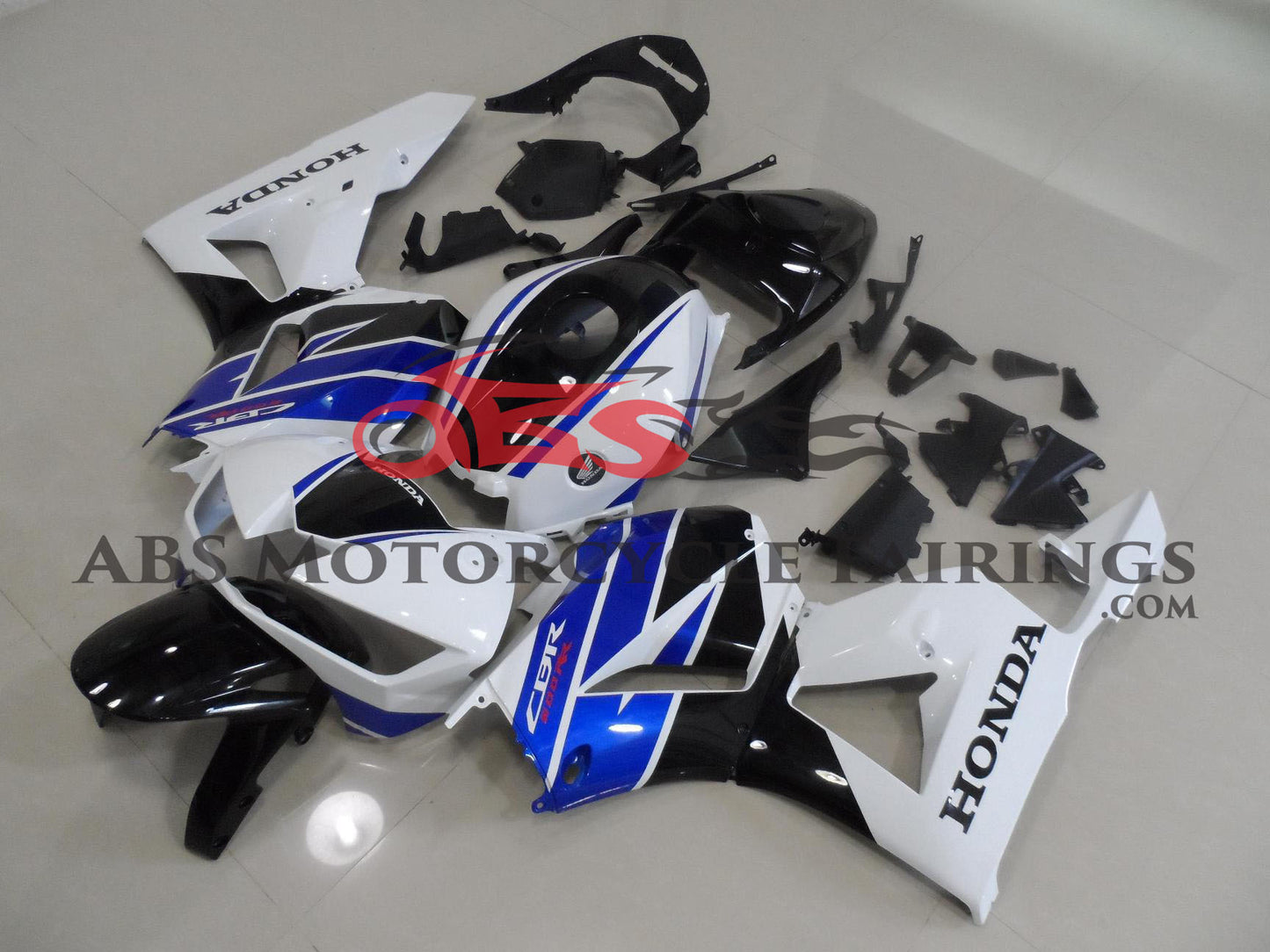 Honda CBR600RR Fairings (2013-2023) White, Black, Blue at KingsMotorcycleFairings.com