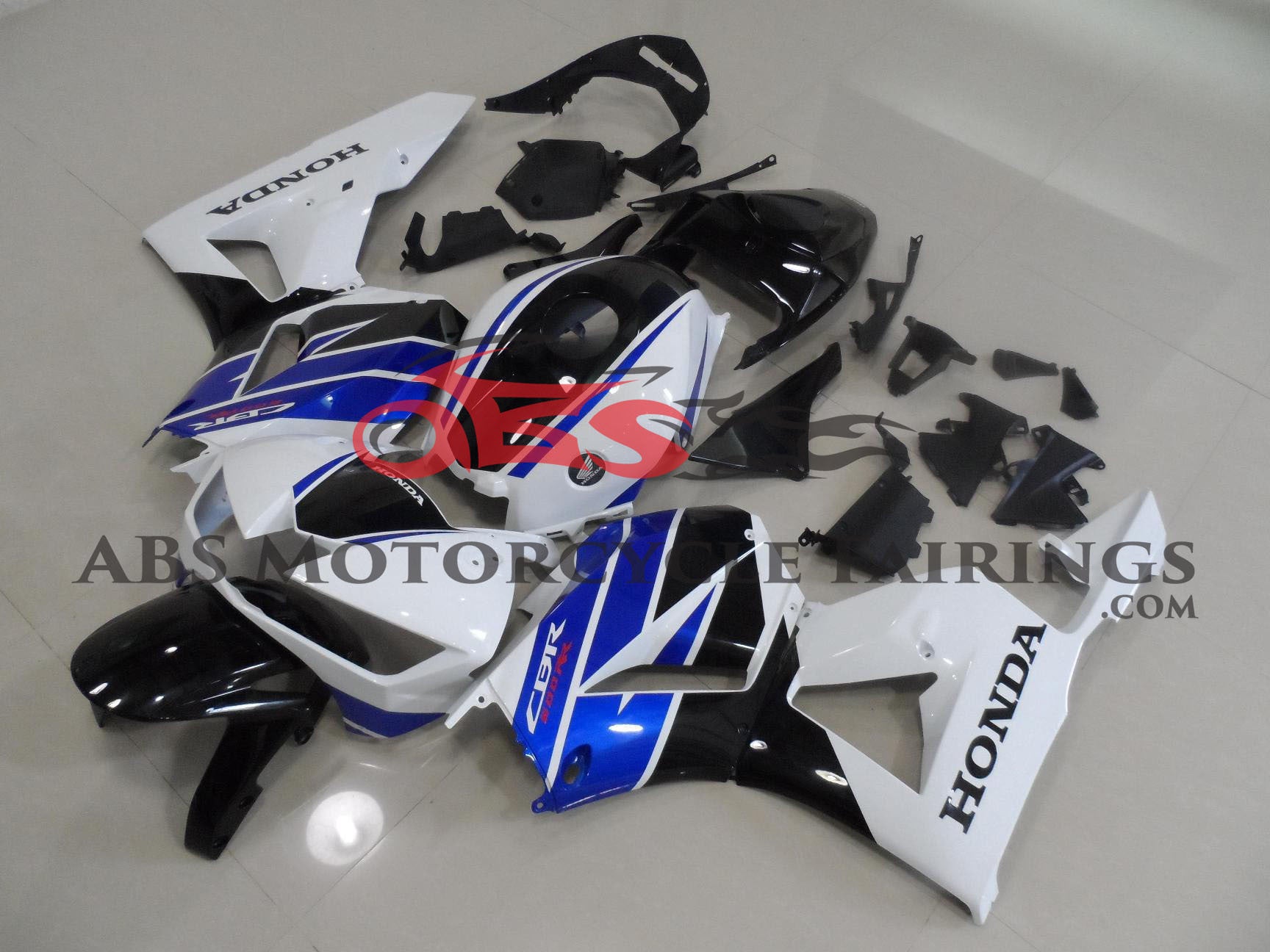 Honda CBR600RR Fairings (2013-2023) White, Black, Blue at KingsMotorcycleFairings.com