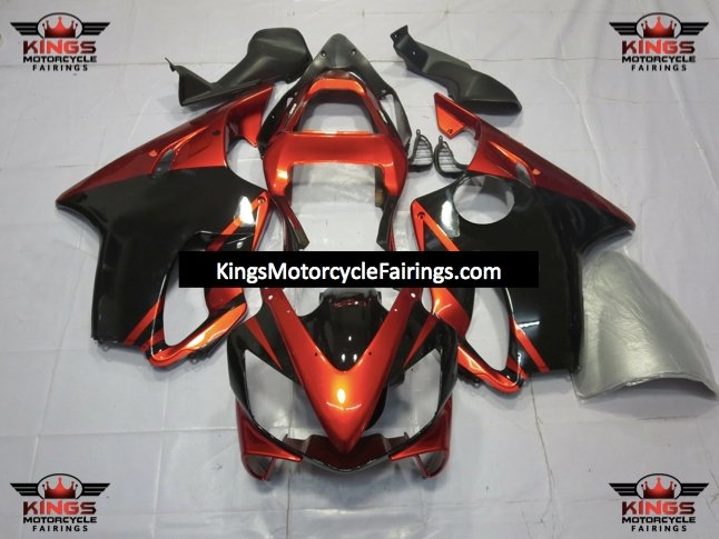 Honda CBR 600F4i Fairings (2001-2003) Orange, Black at KingsMotorcycleFairings.com