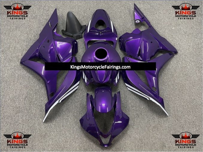 Honda CBR 600RR Fairings (2009-2012) Purple Violet, White at KingsMotorcycleFairings.com