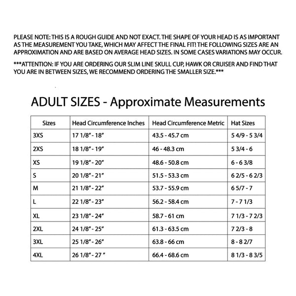 KINGS MOTORCYCLE HELMET SIZING GUIDE