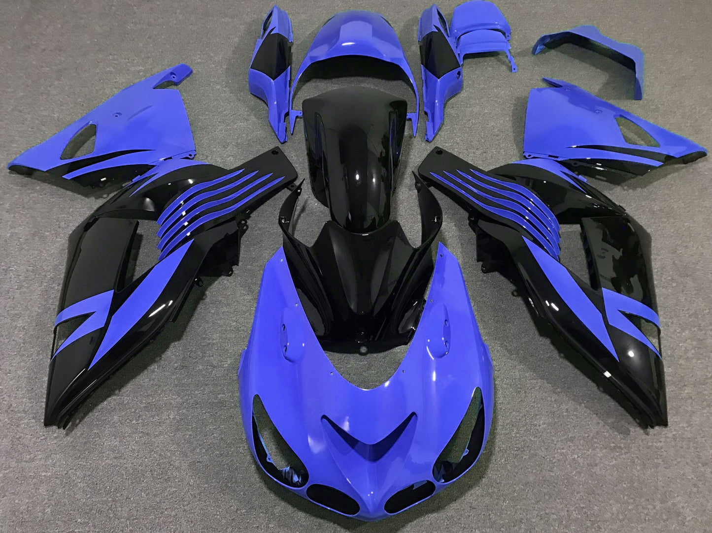 Kawasaki Ninja ZX14R (2006-2011) Purple, Black from KingsMotorcycleFairings.com