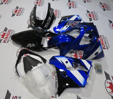 Kawasaki ZX9R Fairings (2002-2003) Blue, Black, White at KingsMotorcycleFairings.com