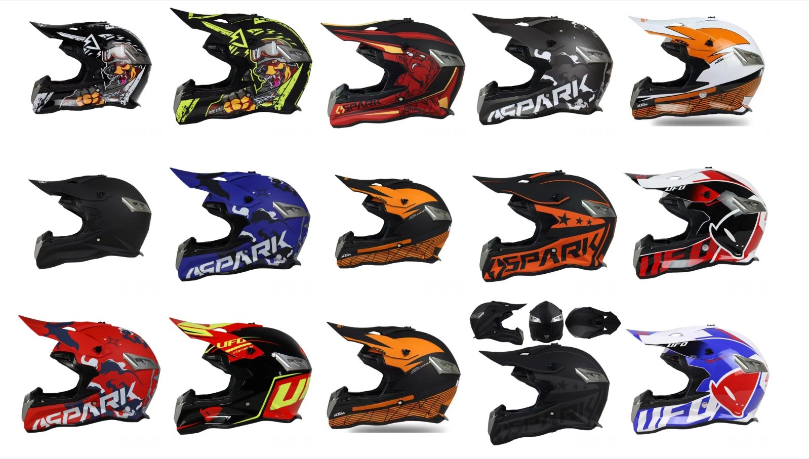 Dirt Bike Helmets from KingsMotorcycleFairings.com