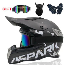 Motocross Helmet - Matte Gray, White & Silver Splash at KingsMotorcycleFairings.com