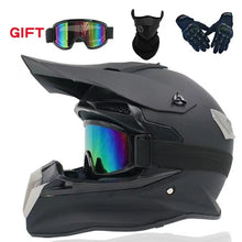 Motocross Helmet - Matte Black & Silver at KingsMotorcycleFairings.com