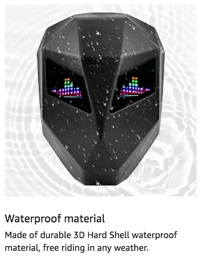 LED Hard Shell Waterproof Motorcycle Helmet Backpack is brought to you by Kings Motorcycle Fairings - KingsMotorcycleFairings.com