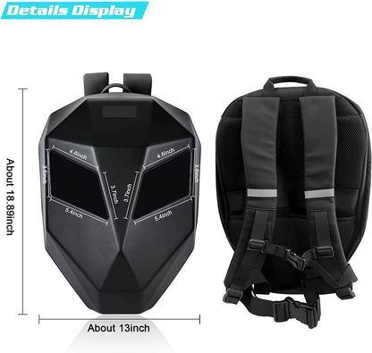 LED Hard Shell Waterproof Motorcycle Helmet Backpack is brought to you by Kings Motorcycle Fairings - KingsMotorcycleFairings.com