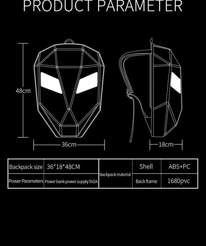 LED Hard Shell Waterproof Motorcycle Helmet Backpack is brought to you by Kings Motorcycle Fairings - KingsMotorcycleFairings.com