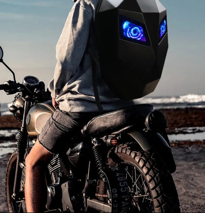 LED Hard Shell Waterproof Motorcycle Helmet Backpack is brought to you by Kings Motorcycle Fairings - KingsMotorcycleFairings.com