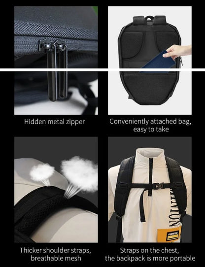 LED Hard Shell Waterproof Motorcycle Helmet Backpack is brought to you by Kings Motorcycle Fairings - KingsMotorcycleFairings.com
