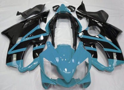 Light Blue and Black Fairing Kit for a 2004, 2005, 2006, 2007 Honda CBR600F4i motorcycle
