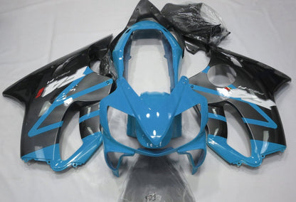 Light Blue and Silver Fairing Kit for a 2004, 2005, 2006, 2007 Honda CBR600F4i motorcycle