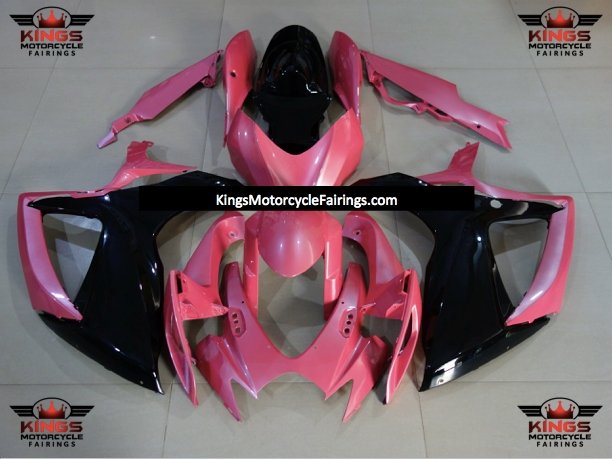 Suzuki GSXR600 (2006-2007) Light Pink & Black Fairings