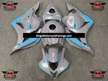 Matte Nardo Gray and Light Blue Fairing Kit for a 2009, 2010, 2011 & 2012 Honda CBR600RR motorcycle