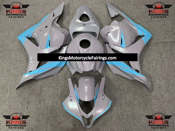 Honda CBR600RR (2009-2012) Matte Nardo Gray & Light Blue Fairings