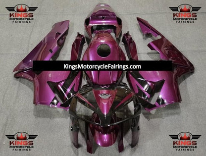 Black and Purple Fairing Kit for a 2005 and 2006 Honda CBR600RR motorcycle