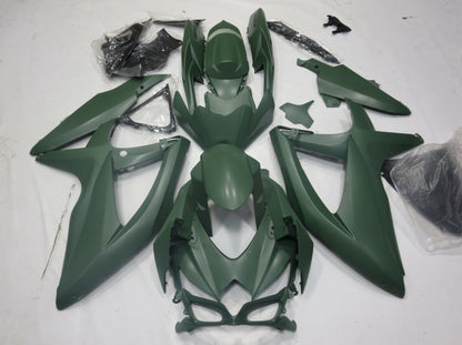 Matte Army Green Fairing Kit for a 2008, 2009 & 2010 Suzuki GSX-R750 motorcycle